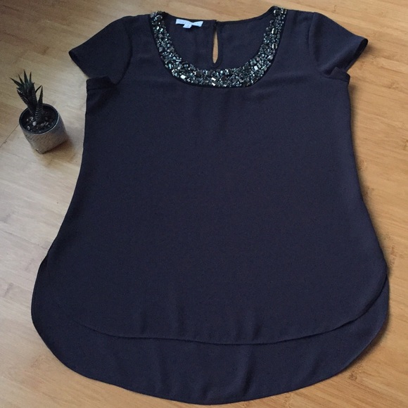 Gray date night top - Picture 4 of 6